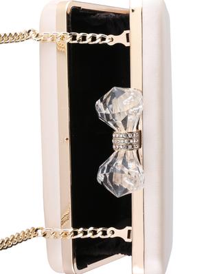 white metal regular clutch - 16450144 - Standard Image - 3