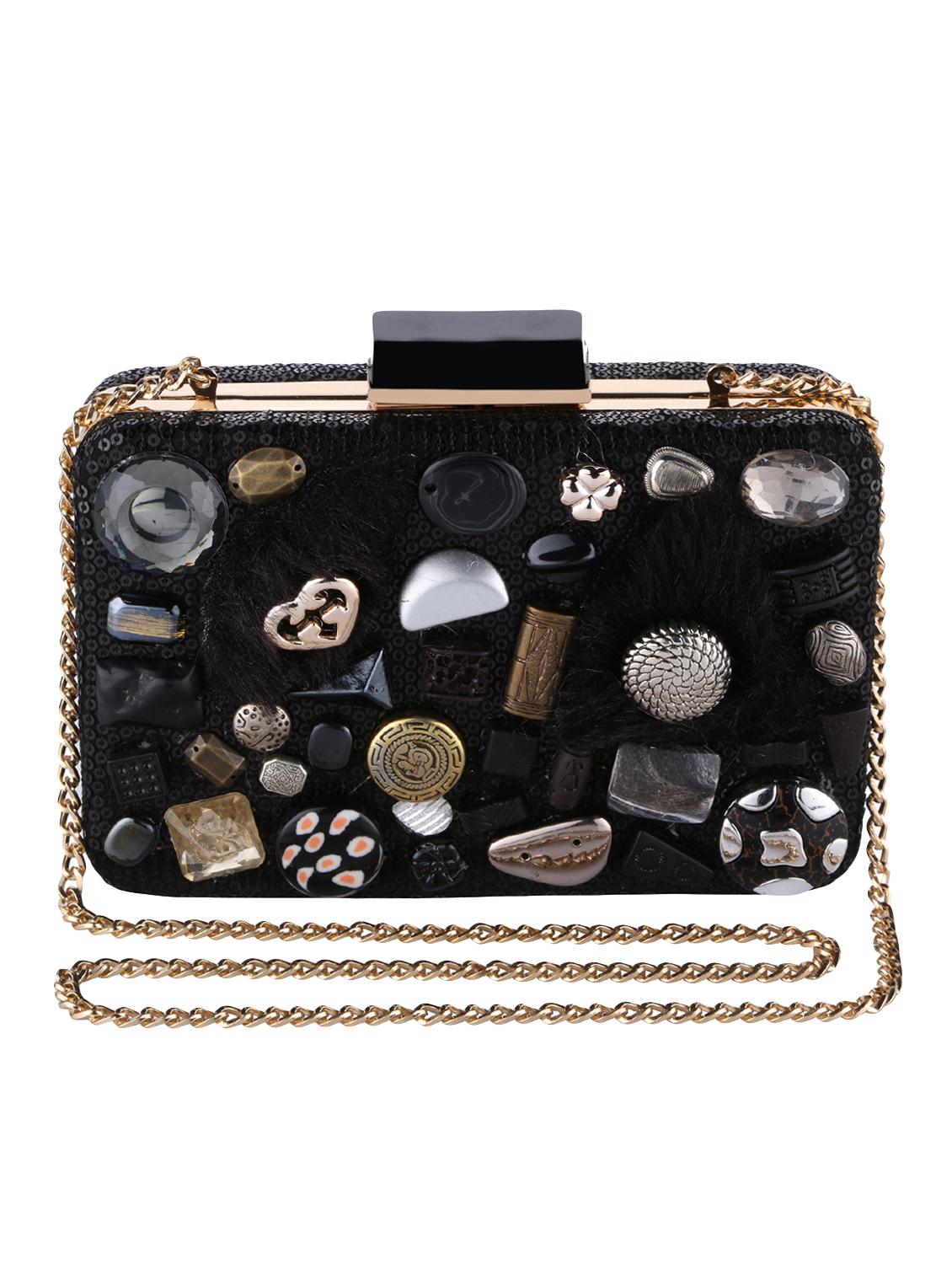 black metal regular clutch - 16450145 - Zoom Image - 1