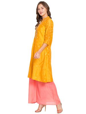 embroidered kurta palazzo set - 16450165 - Standard Image - 2