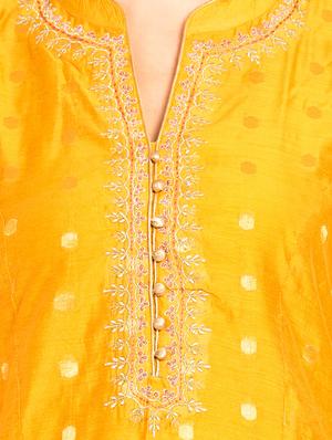 embroidered kurta palazzo set - 16450165 - Standard Image - 4