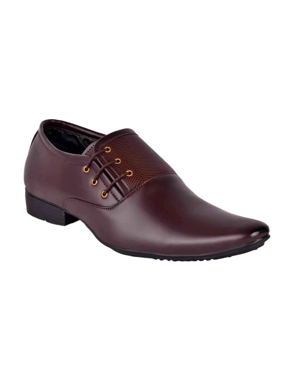 aadi brown leatherette slip ons - 16450464 - Zoom Image - 1