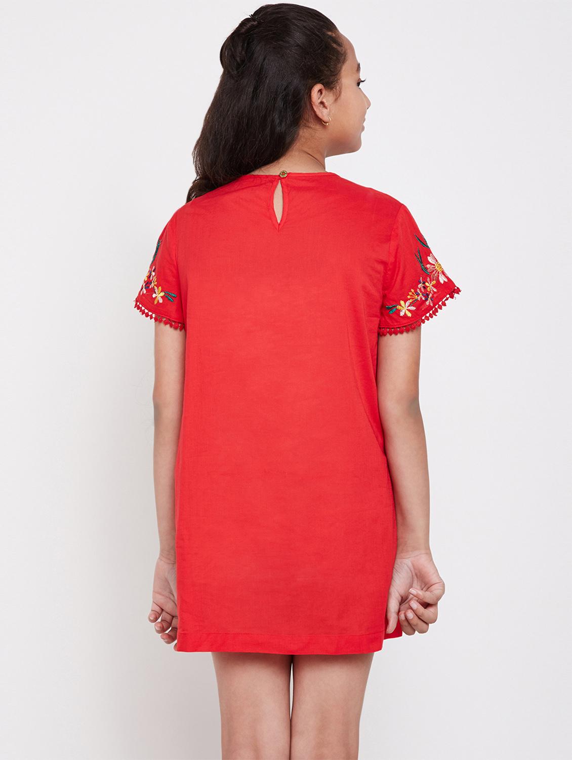 lace detail floral embroidered dress - 16450504 - Zoom Image - 3