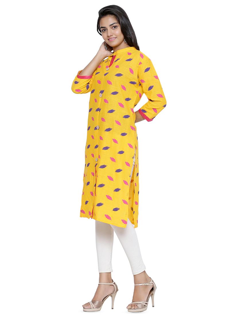 priinted straight kurta - 16450580 - Zoom Image - 2