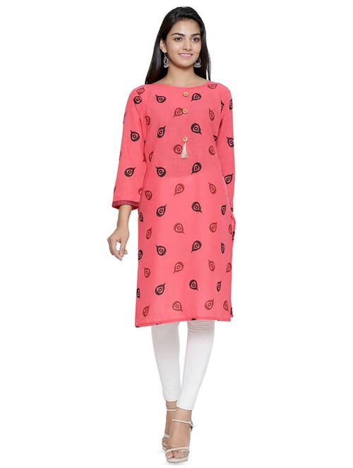 printed straight kurta - 16450593 - Standard Image - 1