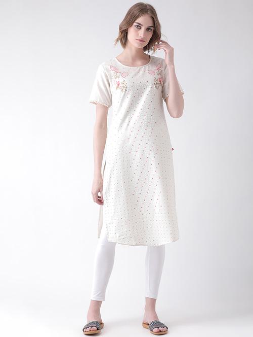 printed straight kurta - 16450666 - Standard Image - 1