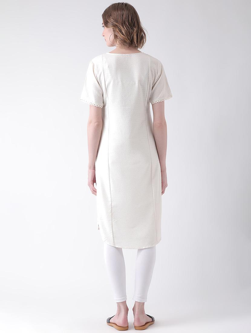 printed straight kurta - 16450666 - Zoom Image - 3