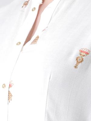 printed straight kurta - 16450667 - Standard Image - 4