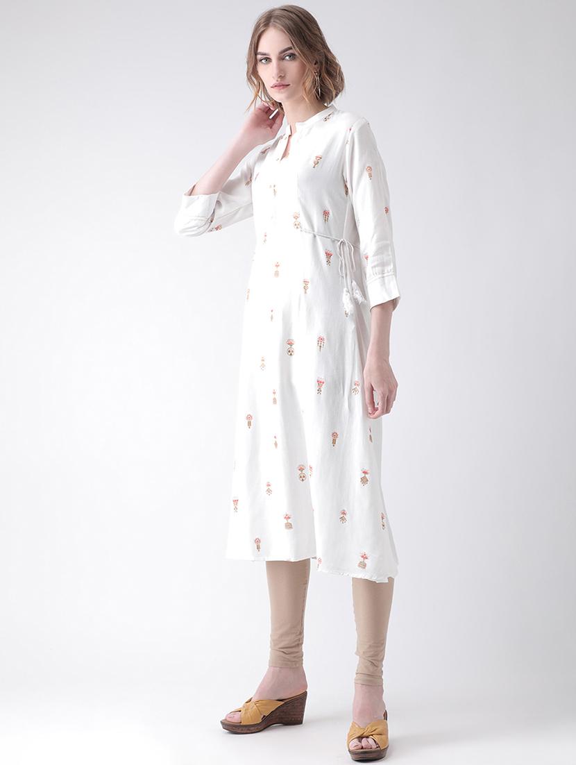 printed straight kurta - 16450667 - Zoom Image - 2