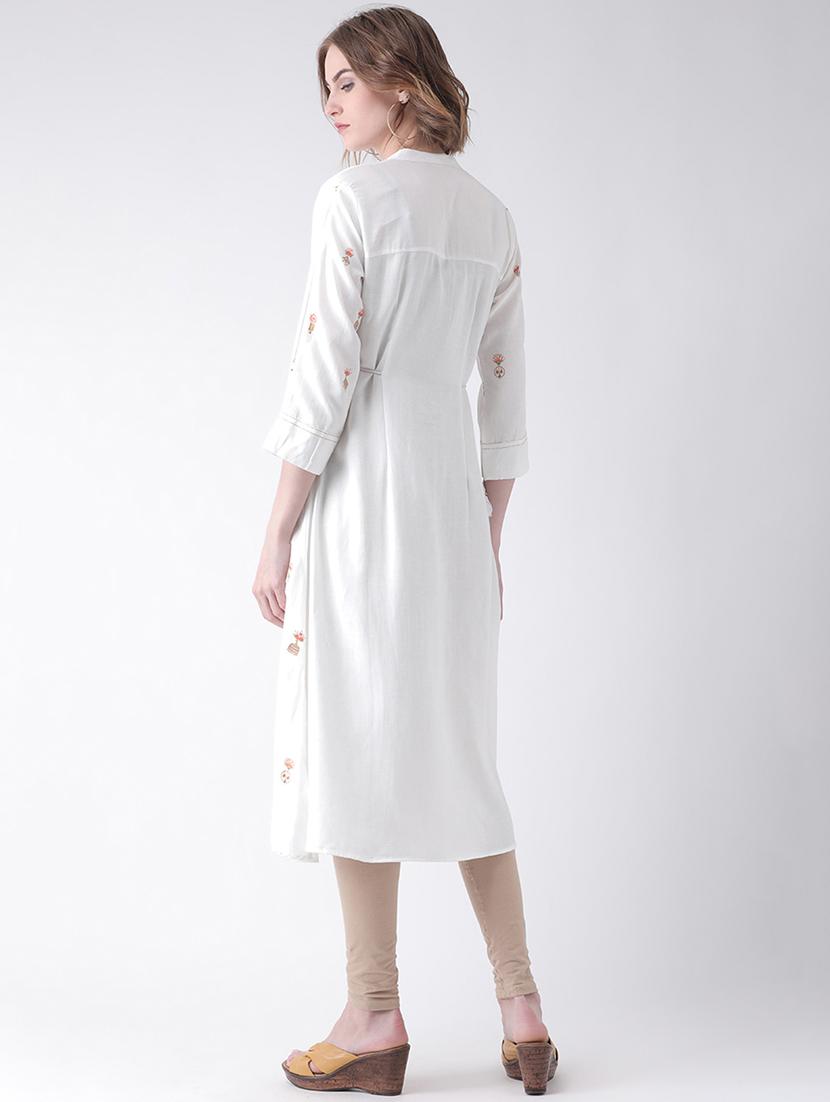 printed straight kurta - 16450667 - Zoom Image - 3