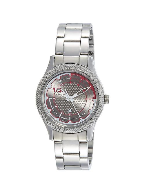 fastrack analog siver dial women's watch - 6158sm02 - 16450764 - Very Small Image - 1