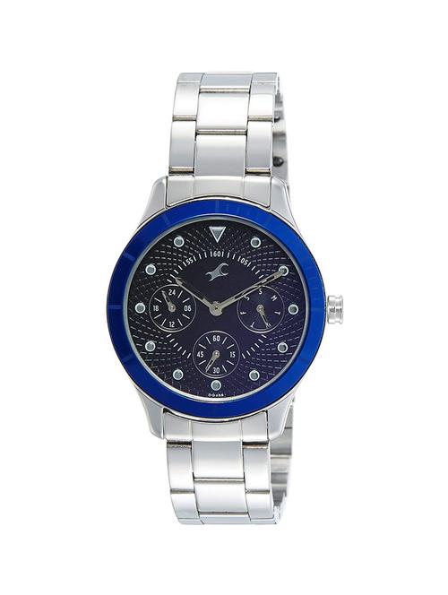 fastrack round dial analog watch -6163km01 - 16450797 - Standard Image - 1