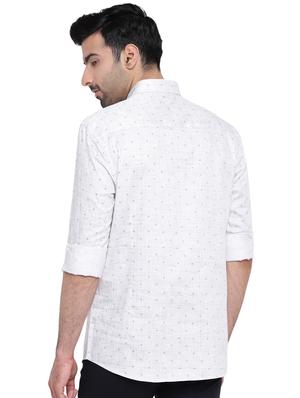 light blue printed short kurta - 16451323 - Standard Image - 3