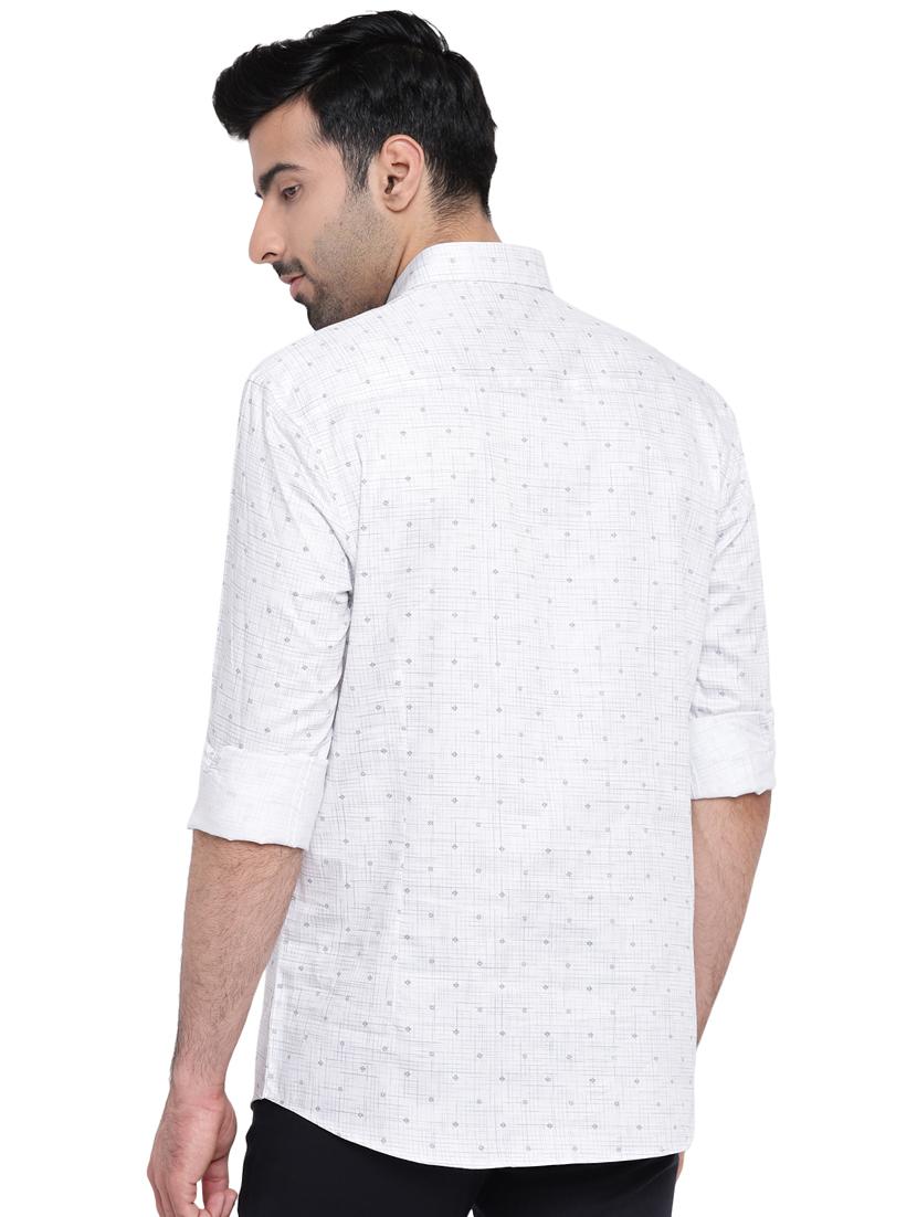 light blue printed short kurta - 16451323 - Zoom Image - 3