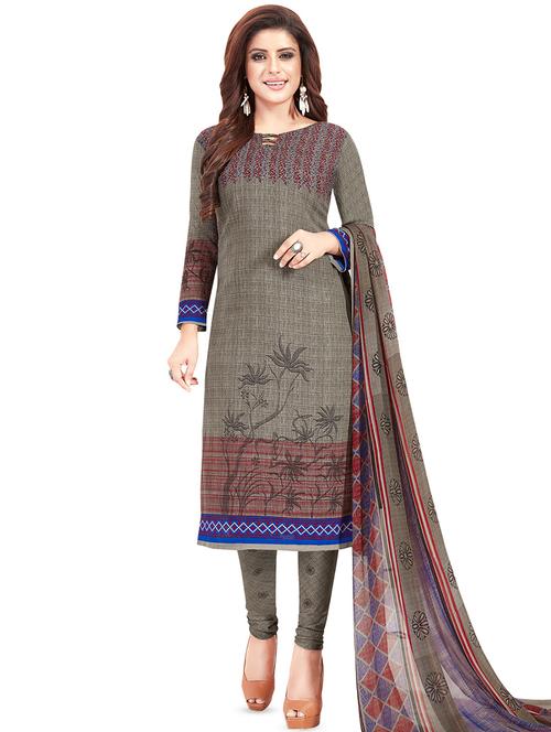 printed suit unstitched suit - 16451705 - Very Small Image - 1
