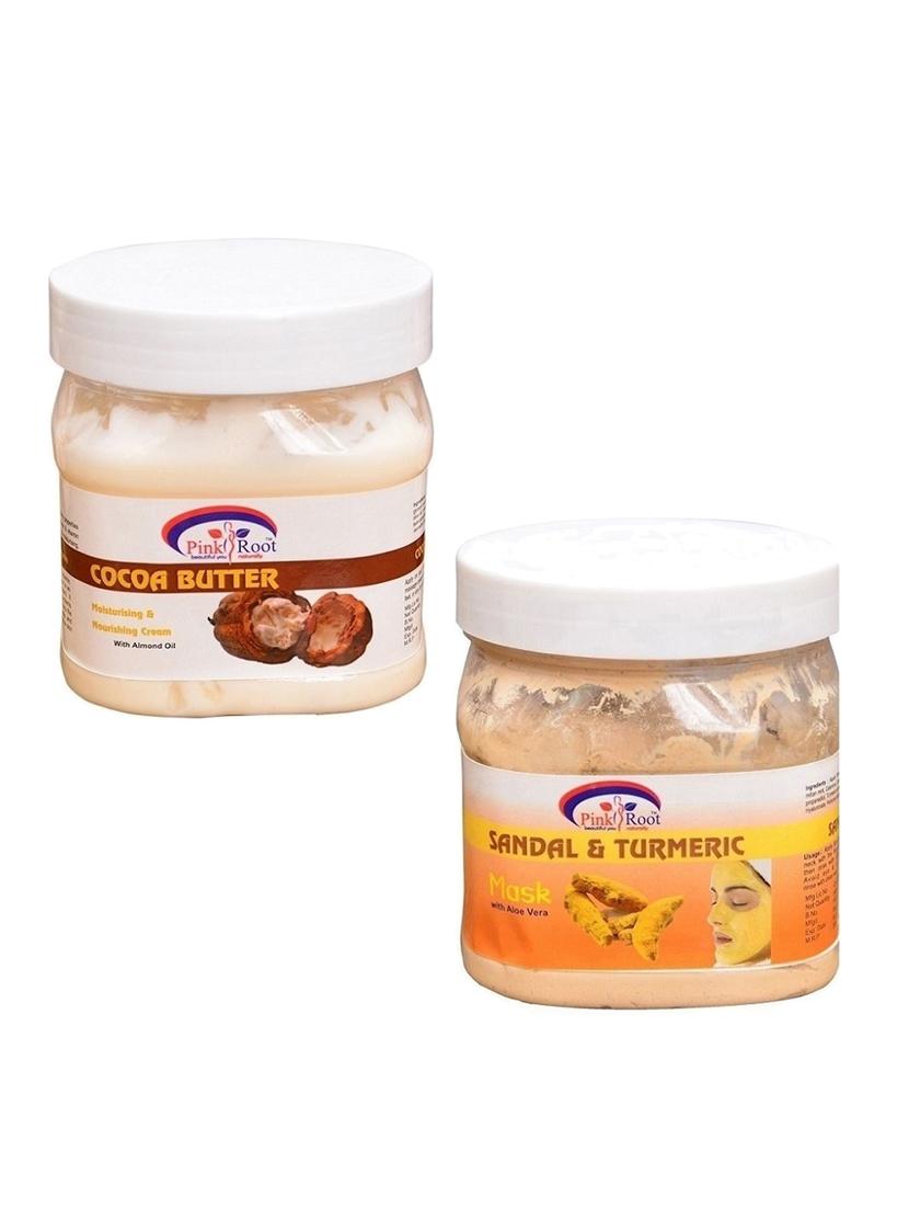 pink root cocoa cream 500gm with sandal mask 500gm - 16452060 - Zoom Image - 1