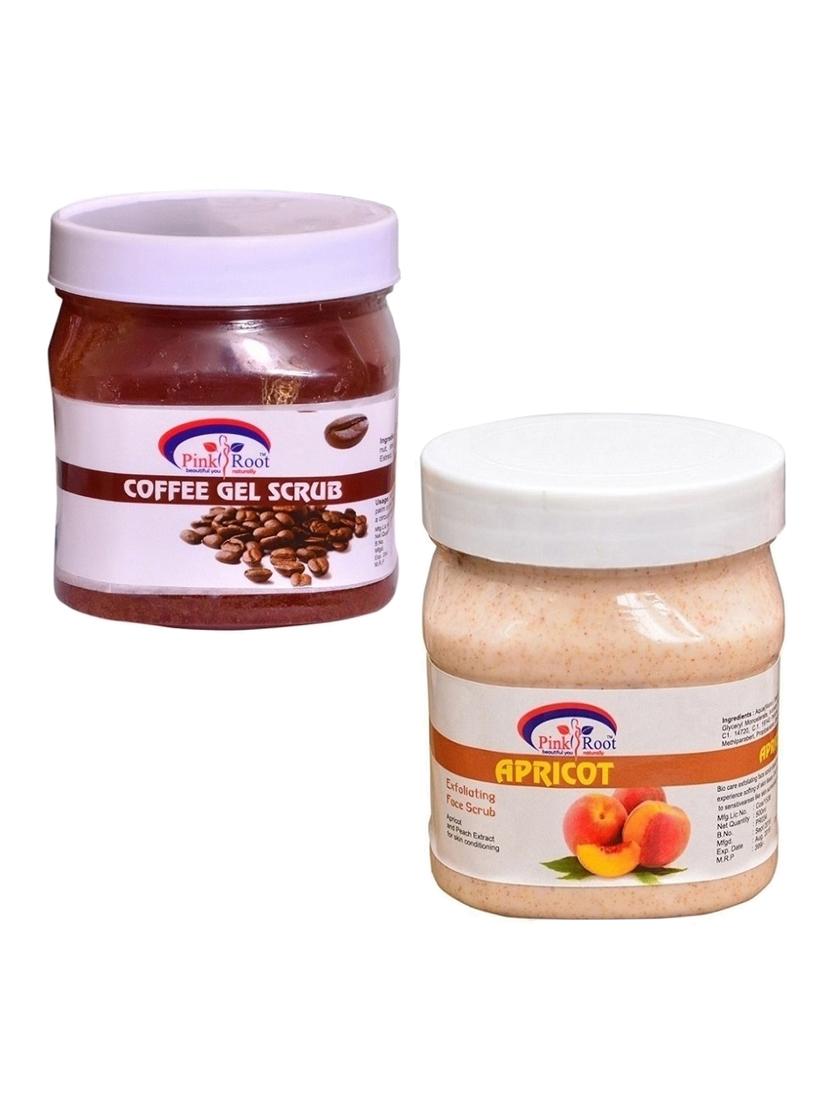pink root coffee scrub 500gm with apricot scrub 500gm - 16452069 - Zoom Image - 1