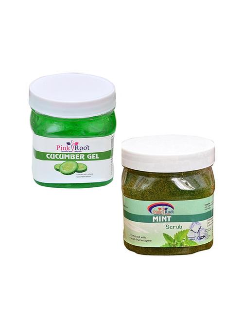 pink root cucumber gel 500gm with mint scrub 500gm - 16452126 - Standard Image - 1