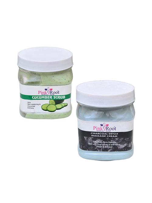 pink root cucumber scrub 500gm with charcoal cream 500gm - 16452161 - Standard Image - 1