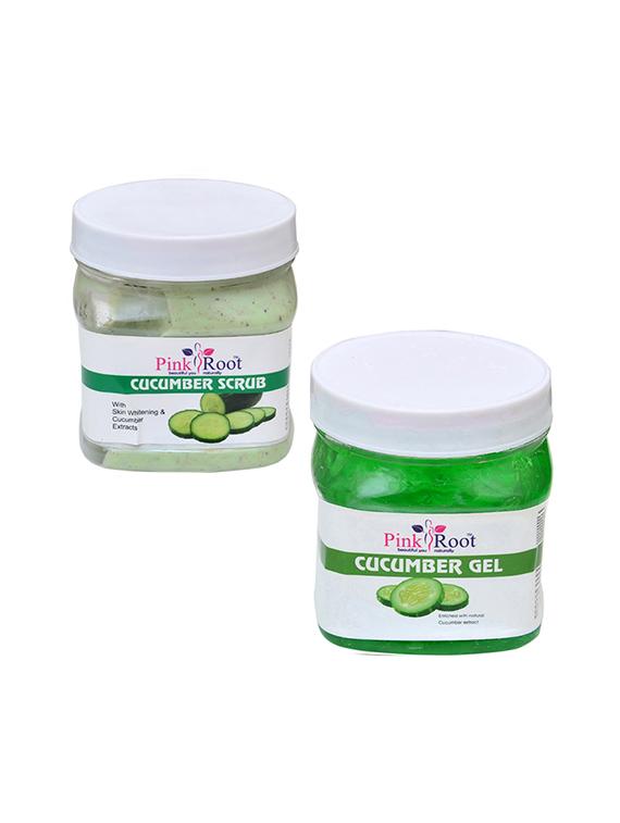 pink root cucumber scrub 500gm with cucumber gel 500gm - 16452168 - Zoom Image - 1