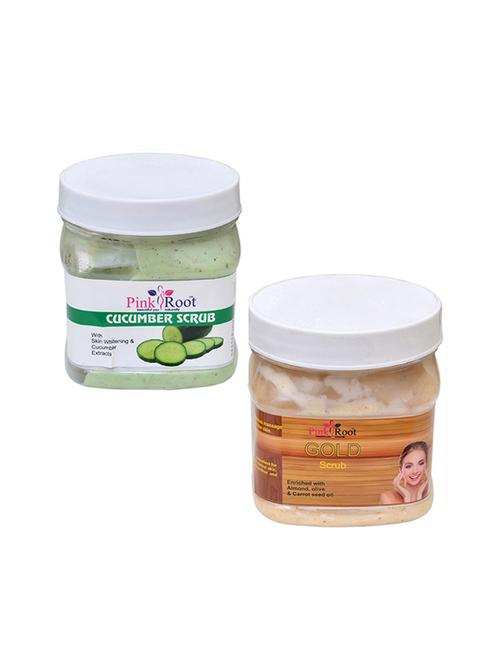 pink root cucumber scrub 500gm with gold scrub 500gm - 16452180 - Standard Image - 1