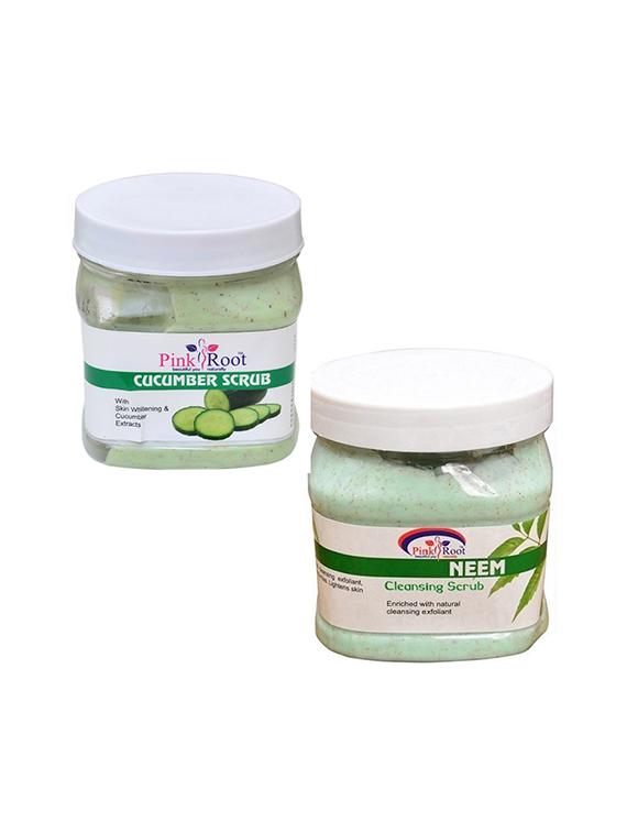 pink root cucumber scrub 500gm with neem scrub 500gm - 16452184 - Zoom Image - 1