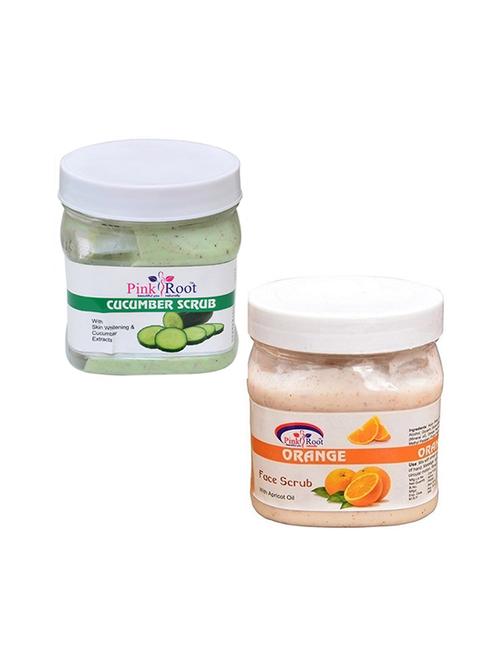 pink root cucumber scrub 500gm with orange scrub 500gm - 16452185 - Standard Image - 1
