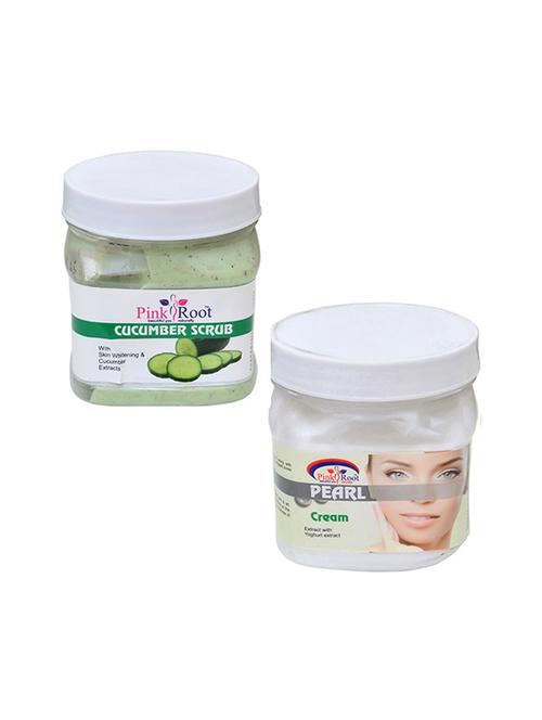 pink root cucumber scrub 500gm with pearl cream 500gm - 16452189 - Standard Image - 1