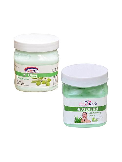 pink root d olive cream 500gm with aloevera cream 500gm - 16452198 - Standard Image - 1