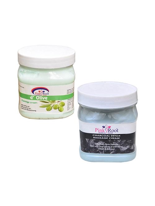 pink root d olive cream 500gm with charcoal cream 500gm - 16452205 - Standard Image - 1
