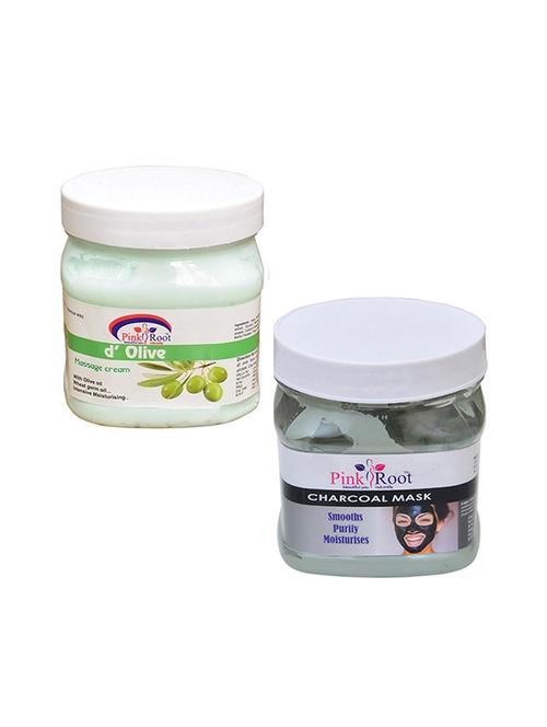 pink root d olive cream 500gm with charcoal mask 500gm - 16452207 - Standard Image - 1