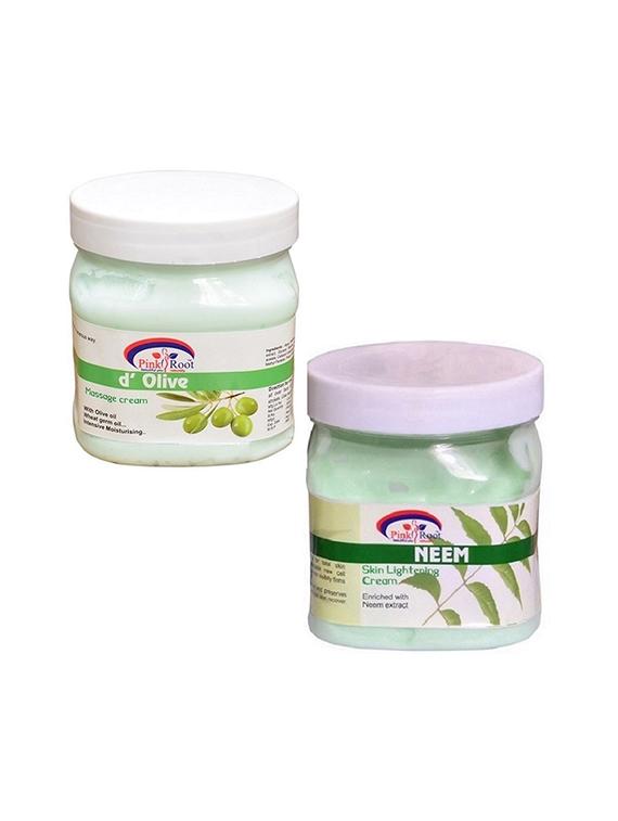 pink root d olive cream 500gm with neem cream 500gm - 16452228 - Zoom Image - 1