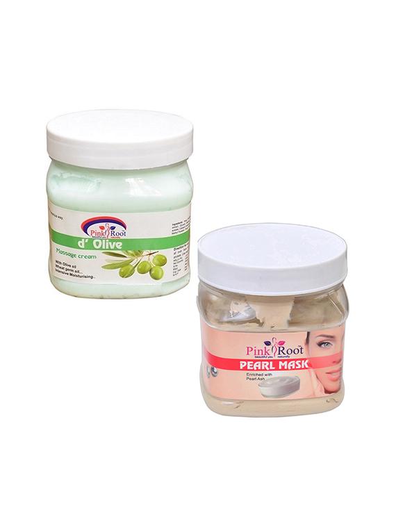 pink root d olive cream 500gm with pearl mask 500gm - 16452236 - Zoom Image - 1