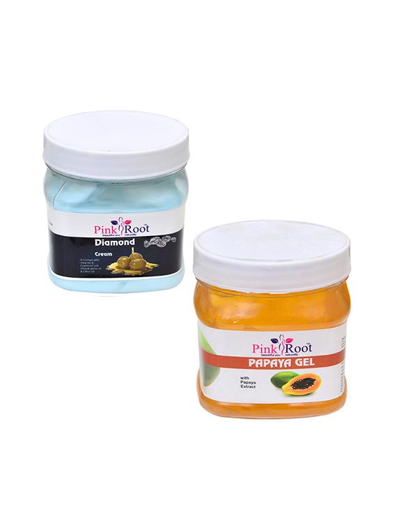 pink root diamond cream 500gm with papaya gel 500gm - 16452378 - Zoom Image - 1
