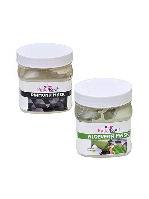 pink root diamond mask 500gm with aloevera mask 500gm - 16452392 - Standard Image - 1