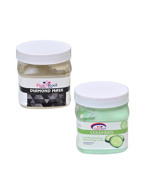 pink root diamond mask 500gm with cucumner cream 500gm - 16452406 - Standard Image - 1