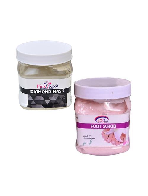 pink root diamond mask 500gm with foot scrub 500gm - 16452411 - Standard Image - 1