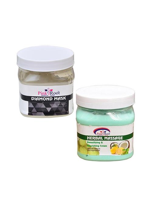 pink root diamond mask 500gm with herbal cream 500gm - 16452420 - Standard Image - 1