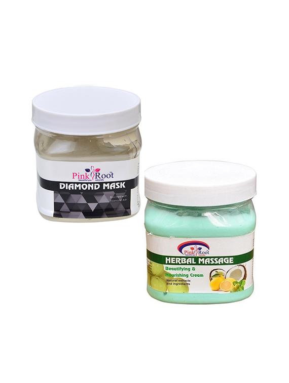 pink root diamond mask 500gm with herbal cream 500gm - 16452420 - Zoom Image - 1