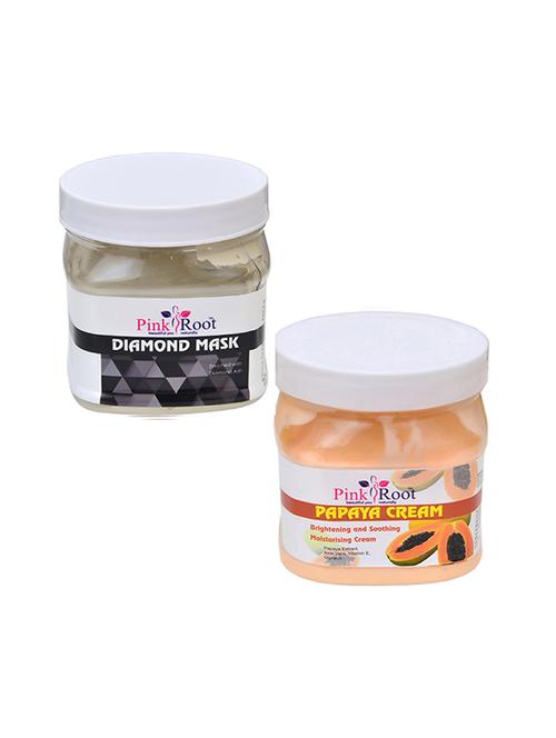 pink root diamond mask 500gm with papaya cream 500gm - 16452425 - Standard Image - 1