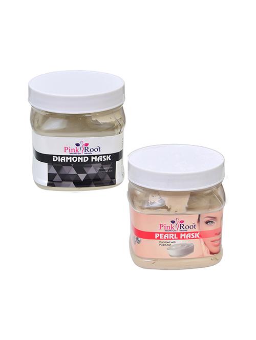 pink root diamond mask 500gm with pearl mask 500gm - 16452430 - Standard Image - 1