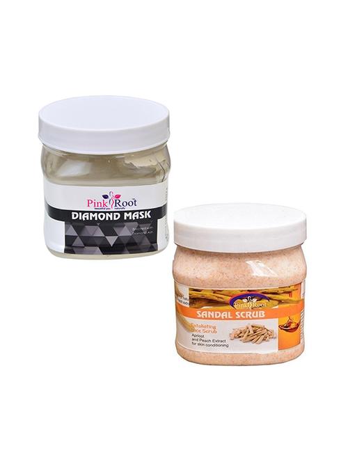 pink root diamond mask 500gm with sandal scrub 500gm - 16452434 - Standard Image - 1