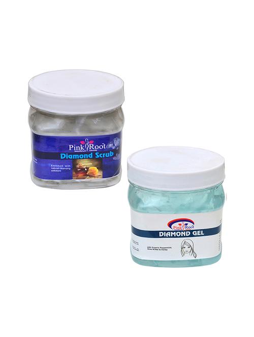 pink root diamond scrub 500gm with diamond gel 500gm - 16452457 - Standard Image - 1