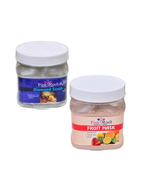pink root diamond scrub 500gm with fruit mask 500gm - 16452463 - Standard Image - 1