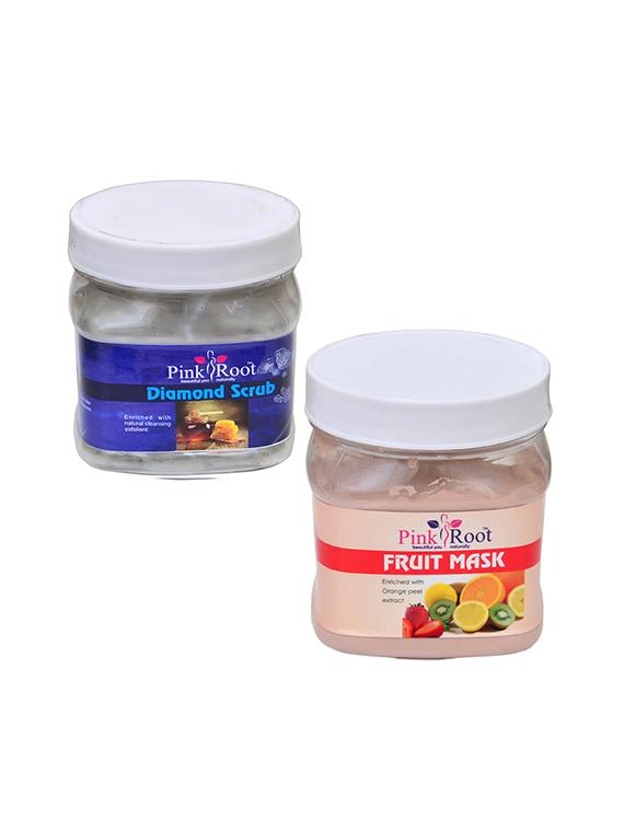 pink root diamond scrub 500gm with fruit mask 500gm - 16452463 - Zoom Image - 1