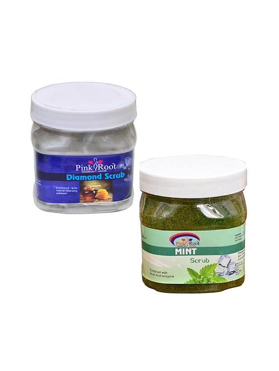 pink root diamond scrub 500gm with mint scrub 500gm - 16452471 - Zoom Image - 1