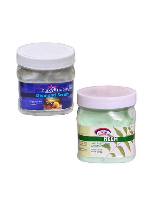 pink root diamond scrub 500gm with neem cream 500gm - 16452472 - Standard Image - 1