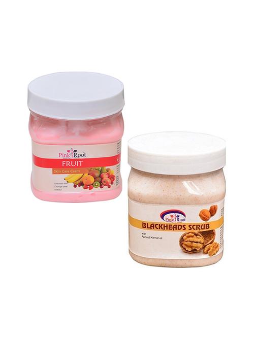 pink root fruit cream 500gm with blackhead scrub 500gm - 16452492 - Standard Image - 1