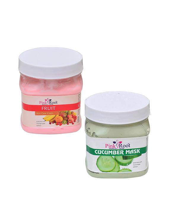 pink root fruit cream 500gm with cucumber mask 500gm - 16452501 - Zoom Image - 1