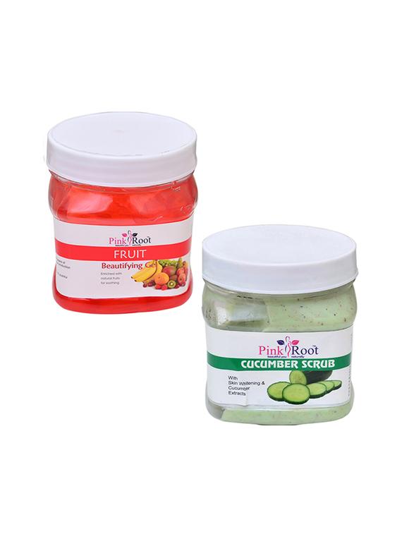 pink root fruit gel 500gm with cucumber scrub 500gm - 16452550 - Zoom Image - 1