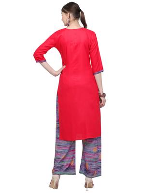 solid straight kurta - 16456149 - Standard Image - 3